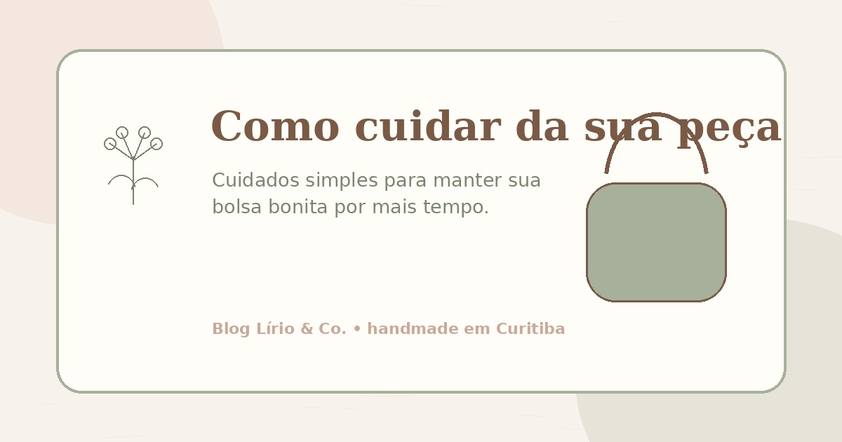 Como cuidar da sua bolsa de crochê e fio de malha